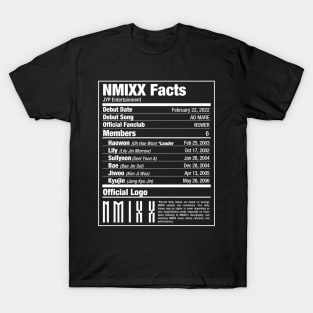 NMIXX Nutritional Facts T-Shirt